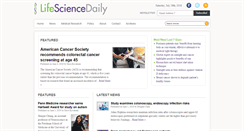 Desktop Screenshot of lifesciencedaily.com