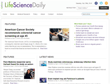 Tablet Screenshot of lifesciencedaily.com